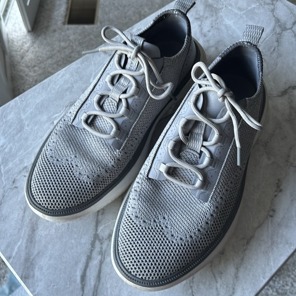 GC COLE HAAN GRAND 360 Zerogrand Gray knit wingtip sneakers size 10 - Picture 2 of 6